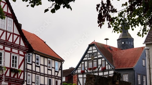 historic treysa and schwalmstadt city in germany 4k 30fps video