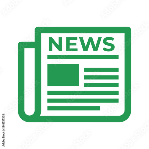 Green newspaper icon