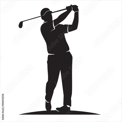 golf player silhouette