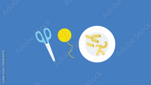 Sewing icons set. Sewing tools. Vector illustration in flat style