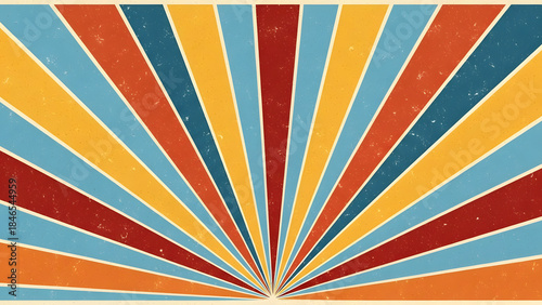 Vibrant Radial Stripes Pattern Background Design.