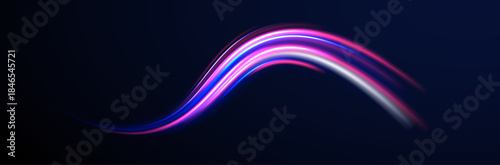 Png neon rays vector abstract background. Futuristic technological style. Png Abstract background with speed lines. Vector illustration. Futuristic. The light lines of the road .
