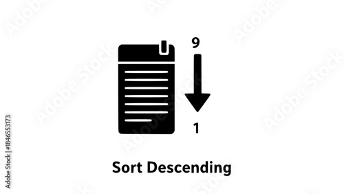 Document sorts in descending order on white or Sorted document stack declines onscreen