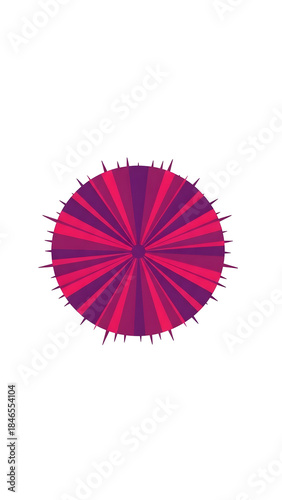 Vibrant Pink Purple Abstract Circle Design.