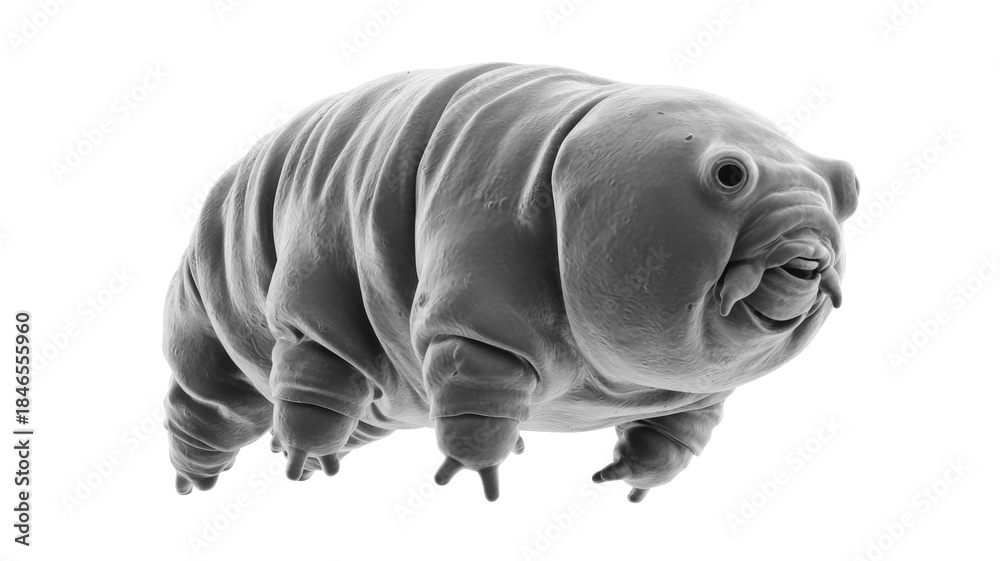 Obraz premium Water Bear on Transparent Background