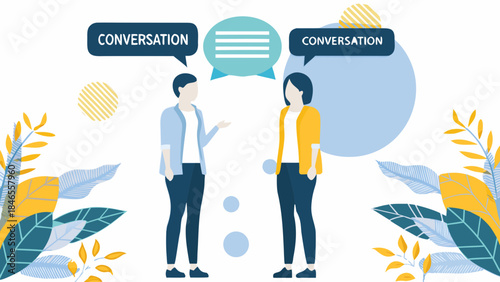 People having a conversation in a friendly and approachable setting