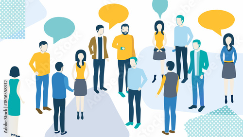 Diverse group of people communicating effectively in a meeting