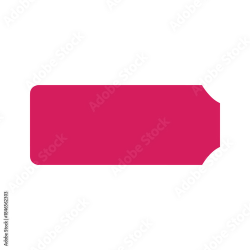 Red ticket stub icon