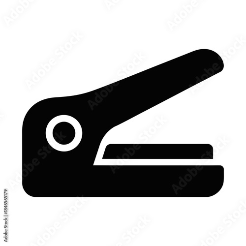 paper hole puncher glyph icon