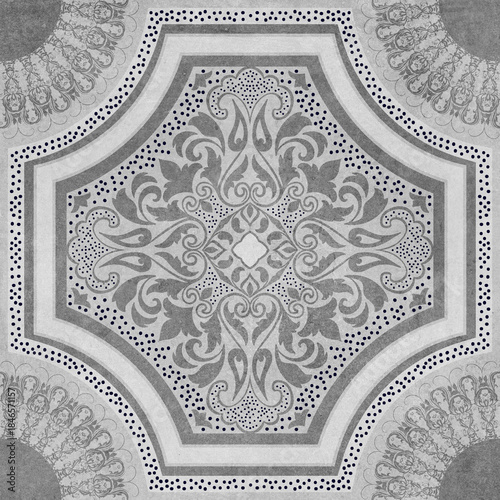 Wallpaper Mural ornamental round lace seamless pattern and best for flor tiles Torontodigital.ca