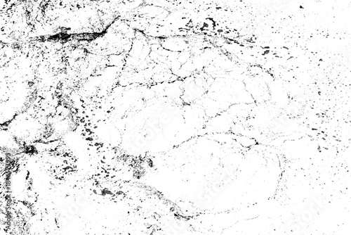 High Contrast Abstract Black and White Cracked and Distressed Grunge Texture Background