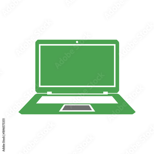 Green Laptop Icon
