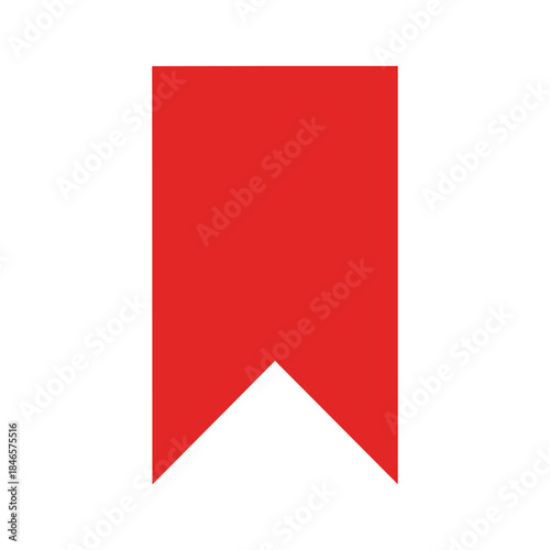 Free Download Red bookmark icon on white background - GFXLoad