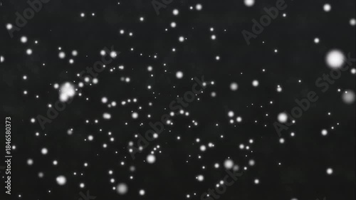 flying particles White snow overlay, winter snow flakes overlay background particles, snow flakes slowly falling densely against black background. slow falling snow on the black backgrounds, Winter sn