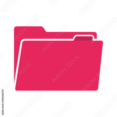 Two red folders icon