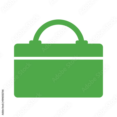 Green briefcase icon