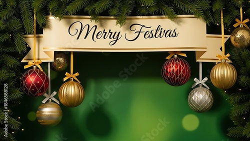 A banner with 