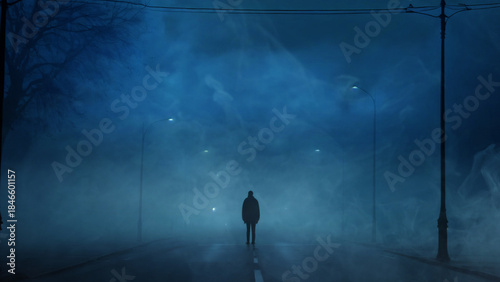 Figure Beneath the Foglight