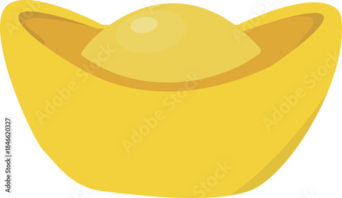 shiny; illustration; cartoon; wealth; graphic; prosperity; design; gold; isolated; ingot; traditional; celebration; festival; golden; chinese; symbol; culture; money; yuan bao; holiday; icon; gold Web