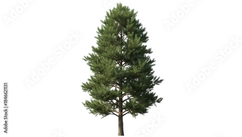 Vászonkép Isolated Scots pine tree