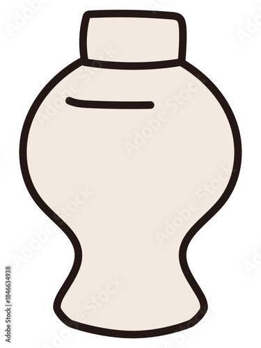 Omiki (Sacred Sake) Vector Illustration – Japanese Shinto Altar Offering