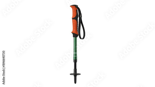 Valokuva Isolated walking stick for trekking, nordic pole for hiking in mountains on trav