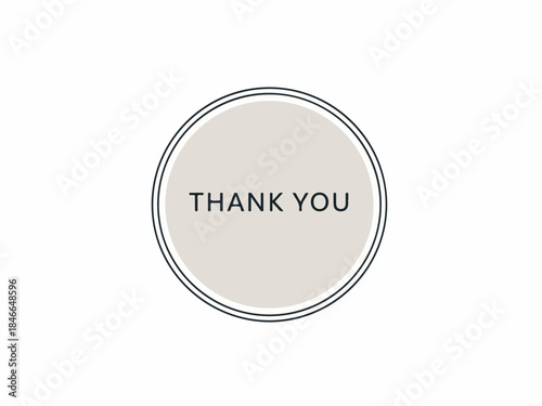 Circle of Gratitude Elegant Thank You Illustration on Plain Background