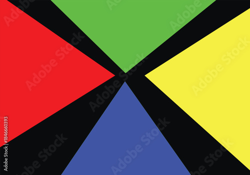 Electric Shatter Colorful triangle Gradients Lines on a Deep Dark Field