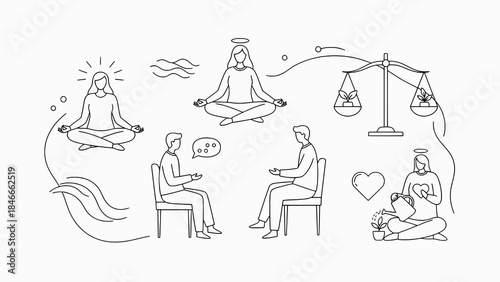 Wellness, Coaching, and Spiritual Growth Concepts