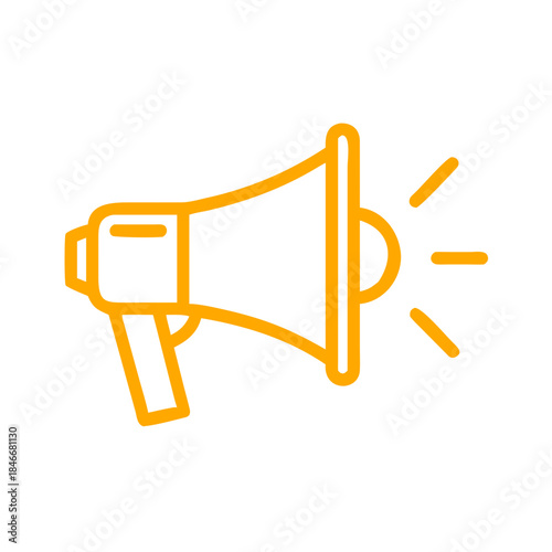 Megaphone icon vector illustration. Loudspeaker sign and symbol
