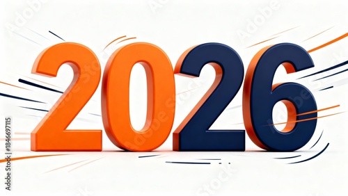 2026 New Year Typography Design