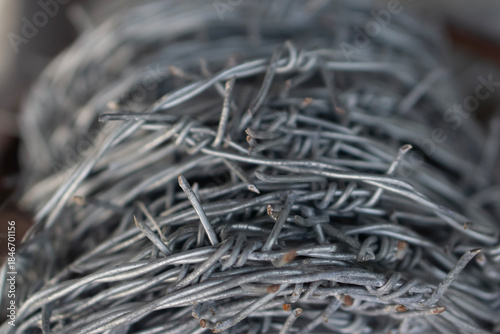 barbed wire fence  texture 