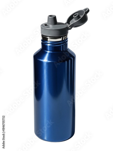 Blue Stainless Water Bottle with Flip Cap.