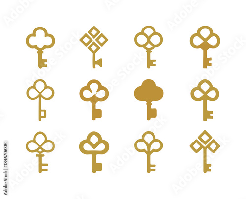 Luxury Boutique Icons. Luxury boutique. Icon set. Set Logo of lu