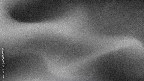 Cuadro en lienzo Grainy dusty background with gradient black gray charcoal color
