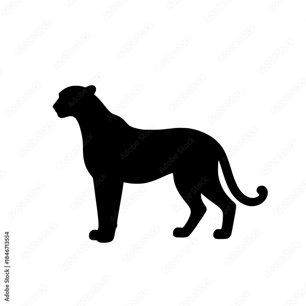 Fototapeta premium cheetah silhouette vector