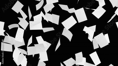 3D Paper Flying Animation | Alpha Loop
