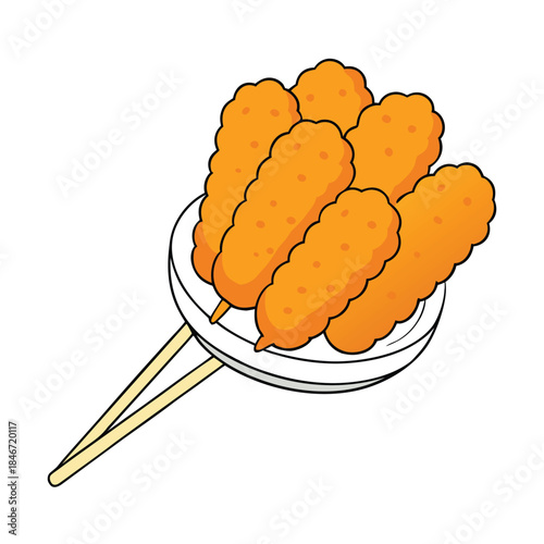 Crispy golden mozzarella sticks, perfectly fried, oozing gooey cheese inside, served hot with tangy marinara sauce for a cheesy, crunchy delight.
