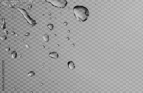 PNG Raindrops as an overlay droplets water