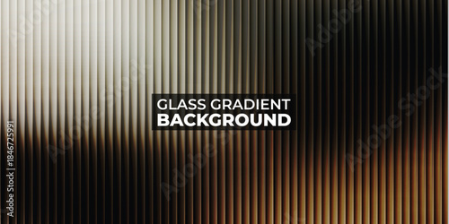Abstract brown Blurred Vertical Lines Glass Gradient Background