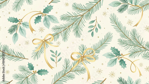 Christmas Garland Different Color Tones vector background 