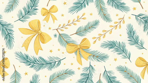 Christmas Garland Different Color Tones vector background 