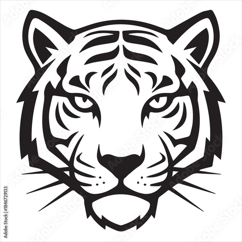 illustration vector of a tiger head