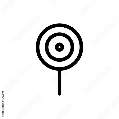 Sweet Christmas Lollipop Candy Icon