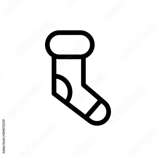 Festive Christmas Stocking Icon