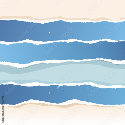 Ripped paper set. Holes from torn paper. Decoration and texture.