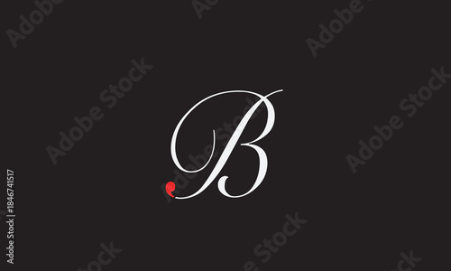 B,BB , B Abstract Letters Logo Monogram