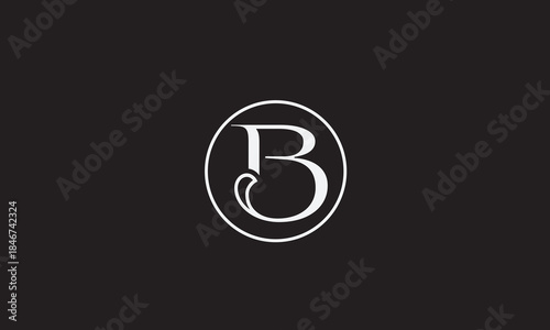B,BB , B Abstract Letters Logo Monogram