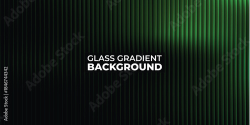 Abstract Green and Black Vertical Line Texture with Glass Gradient Effect