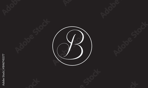 B,BB , B Abstract Letters Logo Monogram